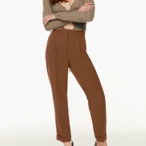 Aritzia Dashwood Pants Size 4 Cognac - Like New